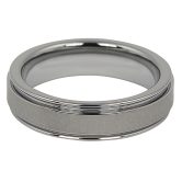 FTR 008 Tungsten Mens Wedding Ring with Satin Center 2
