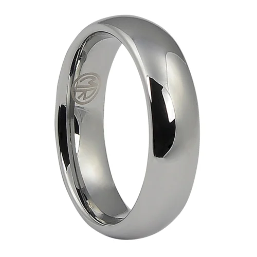 High Polished Mens Tungsten Wedding Ring