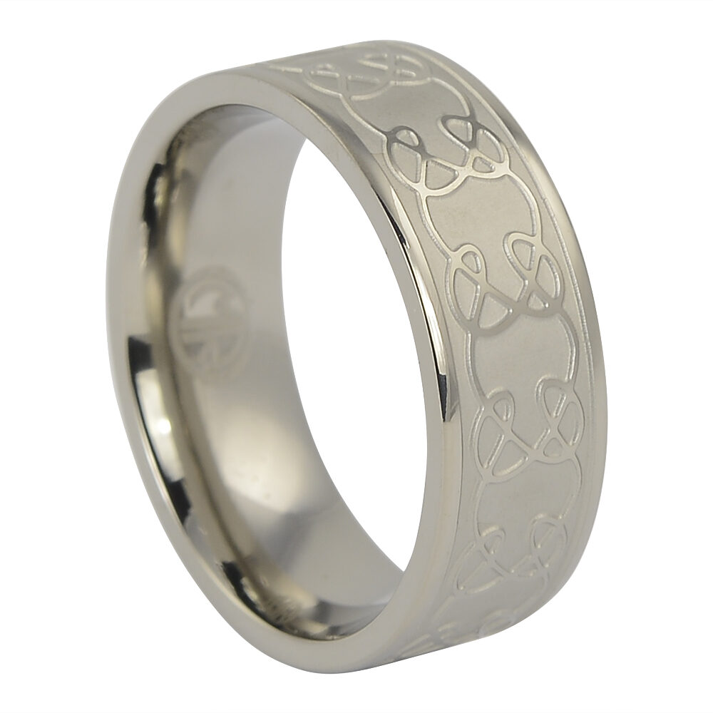 ITR 074 Celtic Mens Titanium Ring