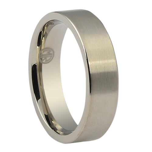 ITR 068 Titanium Satin Finish Mens Wedding Ring