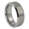 Brushed 8mm Mens Tungsten Ring