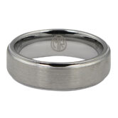 FTR 038 Tungsten 7mm Mens Ring with Brushed Finish 2 1