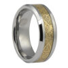Unique Gold and Tungsten Ring