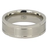 ITR 082 Titanium Ring with Unique Edge 2