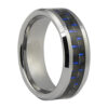 FTR-050-Carbon-Fibre-Tungsten-Ring-with-Blue-Highlights-1-video
