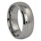FTR-052-Dome-Polished-Tungsten-Ring-with-Dual-Brushed-Line-Accents-video