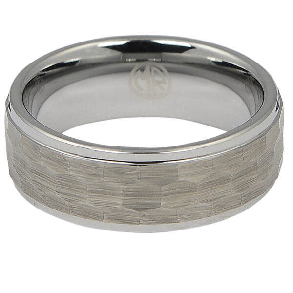 FTR-054-Mens Hammered Tungsten Ring-2 ftr-054-mens-hammered-tungsten-ring-2