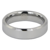 FTR 056 Polished Flat Tungsten Wedding Ring 2