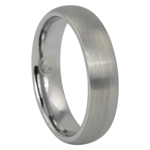 Classic Brushed Tungsten Carbide Wedding Band