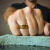 ITR-103 Titanium Wood Mens Ring