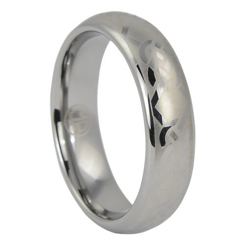 FTR 086 Mens Celtic Tungsten Ring