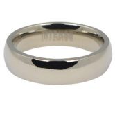 CTIPR5 Custom 5mm Polished Rounded Titanium Mens Wedding Ring 2