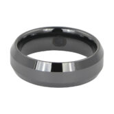 CCR 013 Polished Ceramic Mens Wedding Ring 2