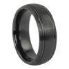 Satin Ceramic Mens Wedding Ring