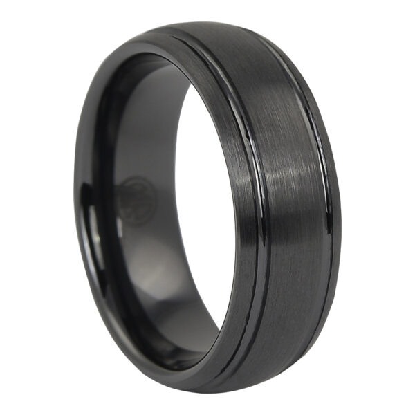 Satin Ceramic Mens Wedding Ring Satin Ceramic Mens Wedding Ring