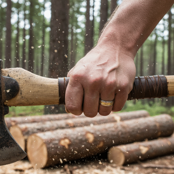 ITR-081-Gold-Centreline-Titanium-Wedding-Ring-Lumberjack-_-Woodsman ITR-081-Gold-Centreline-Titanium-Wedding-Ring-Lumberjack-_-Woodsman