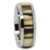 Custom Elegance: Tungsten Ring with Unique Koa Wood Inlay