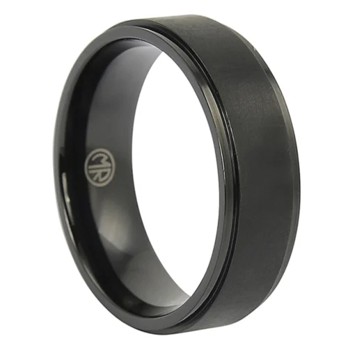 Sleek & Sophisticated Black Titanium Ring