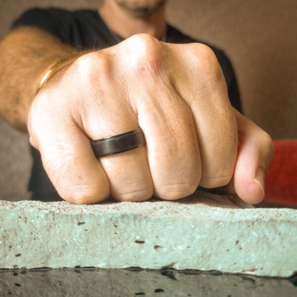 ITR-144 Black Titanium Mens Rings ITR-144 Black Titanium Mens Rings