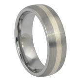 FTR-096-Tungsten-Wedding-Ring-With-Solid-Silver-Inlay-video