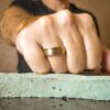 ITR-152 Titanium Gold Mens Ring