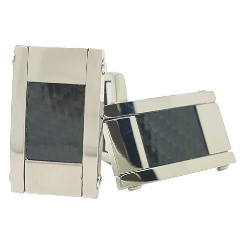 Carbon Fiber Titanium Cufflinks