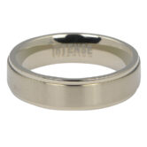 CTIFA3 Custom 6mm Brushed Step Titanium Mens Wedding Ring 2