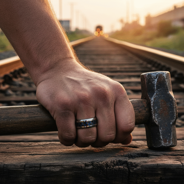 FTR-050-Carbon-Fibre-Tungsten-Ring-with-Blue-Highlights-1-Railway-Worker FTR-050-Carbon-Fibre-Tungsten-Ring-with-Blue-Highlights-1-Railway-Worker