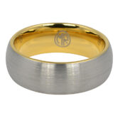FTR 100 Tungsten Wedding Ring With Gold Inner Band 2
