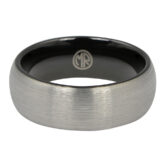 FTR 101 Tungsten Wedding Ring With Black Inner Band 2 1