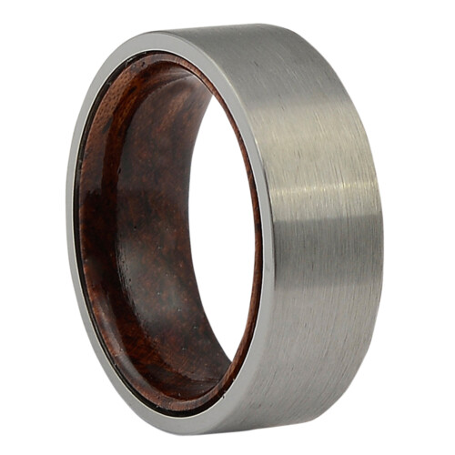 FTR 103 Tungsten and Rosewood Mens Ring 1