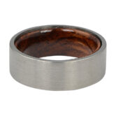 FTR 103 Tungsten and Rosewood Mens Ring 2 1