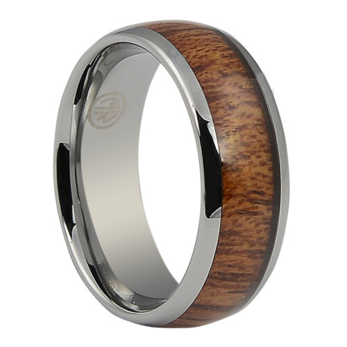 FTR 105 Tungsten and Rosewood Mens Ring