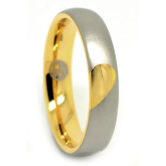 FTR 115 Gold Heart Mens Promise Ring