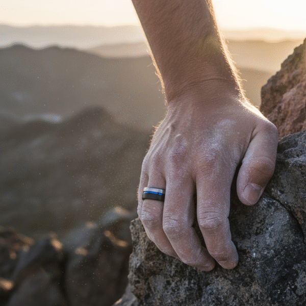 FTR-140-Tungsten-Black-and-Blue-Mens-Ring-Rock-Climber FTR-140-Tungsten-Black-and-Blue-Mens-Ring-Rock-Climber