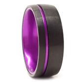 FTR 117 Purple Neon Mens Tungsten Ring