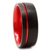 FTR 118 Mens Red Tungsten Ring