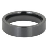 ITR 167 Brushed “Forever Black” Titanium Mens Ring 2
