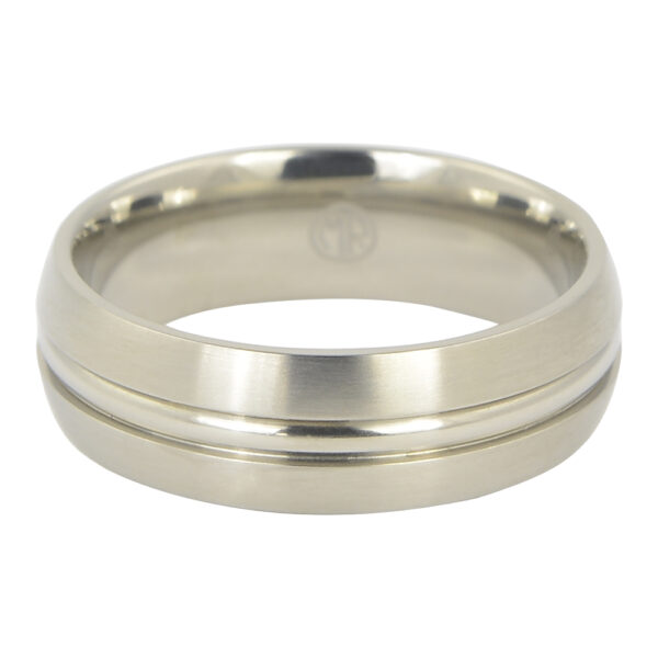 Satin Finish Titanium Mens Wedding Ring Satin Finish Titanium Mens Wedding Ring