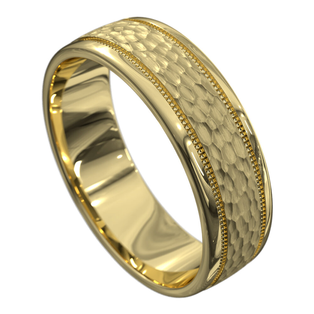 WWCF5034 Y Sensational Yellow Gold Mens Wedding Ring 1