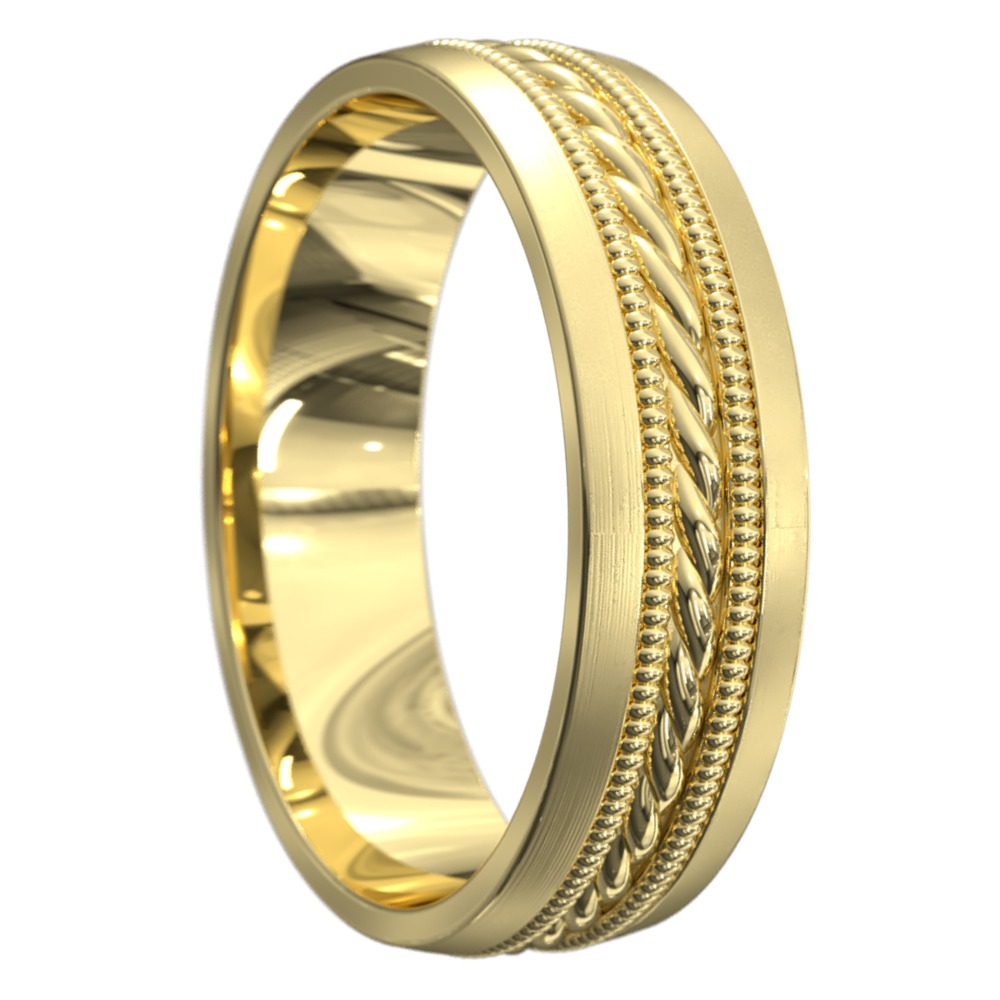 Sensational Yellow Gold Mens Ring