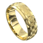 WWCF6032 Y Sensational Yellow Gold Polished Mens Wedding Ring