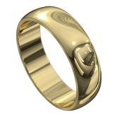 WWCS1060 Y Impressive Yellow Gold Mens Wedding Ring