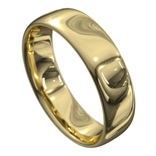 WWCS1100 Y Stunning Yellow Gold Mens Wedding Ring