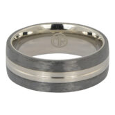 ITR 170 Titanium mens wedding ring 2 rotated