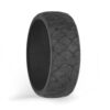 Mens Dark Grey Silicone Rings Australia