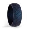 Mens Dark Blue Silicone Rings Australia
