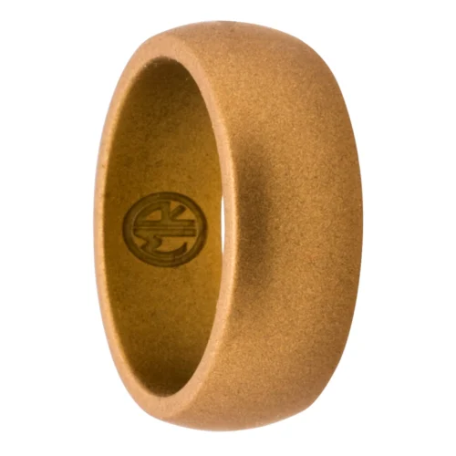 Mens Metallic Bronze Silicone Ring
