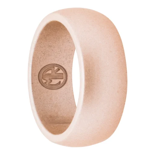 Mens Rose Gold Silicone Ring