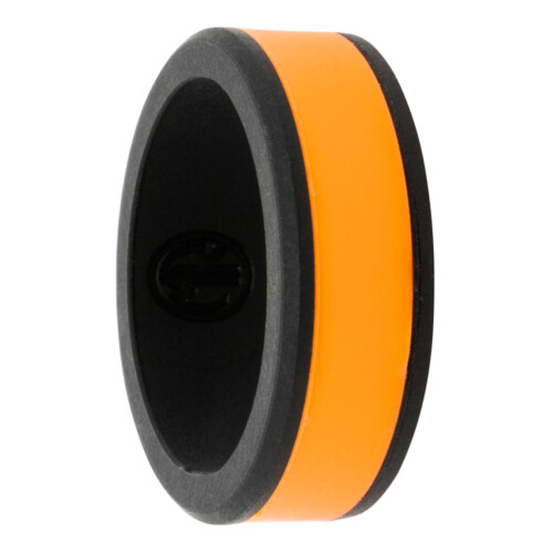 Black Orange Silicone Ring